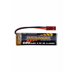600mAh 3.7V 1S 20C LiPo Battery