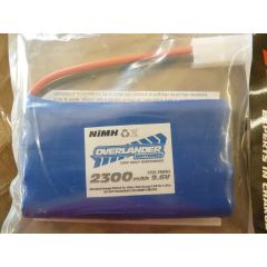 Overlander 9.6v 2300mAh Nimh flat battery with Tamiya style connector