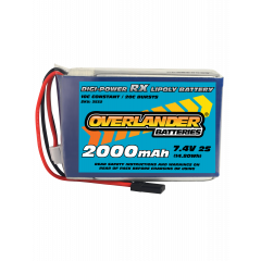 Overlander 2000mAh 7.4V 2S Digi-Power LiPo Battery