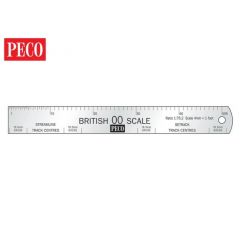 Peco SL-20 00 Scale Metal Rule