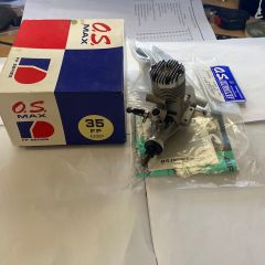 OS 35FP Engine with Silencer - Boxed with instructions- SECOND HAND