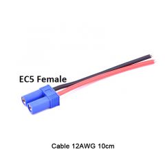 EC5 Female 10CM 12AWG Wire