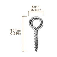 Screw Eyes 10 x 4mm - pack of 10