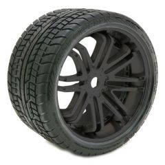 SWEEP ROAD CRUSHER BELTED TYRE BLACK 17MM WHEELS 1/4 OFFSET