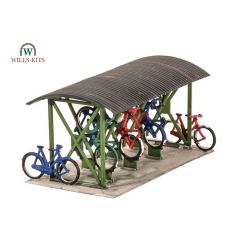 Wills SS23 Bicycle Shed and Bicycles