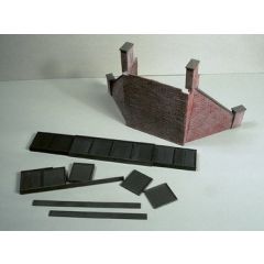 Wills SS64 Abutments with Wing Walls (pair) - 00 Gauge
