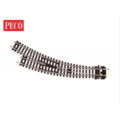 Peco ST-44 Setrack Right Hand Curved Turnout - N Gauge