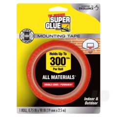 Double-Sided Permanent Mounting Tape (1 roll 19mmx2.5m)