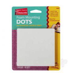 Foam Mounting DotsDouble-Sided  75in Diameter (48 Dots)