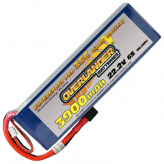 3900mAh 6S 22.2v 35C LiPo Battery - Overlander Supersport Pro