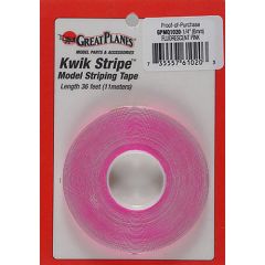 Striping Tape  Fluorescent Pink 1/4 Inch (6 mm)