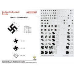 Techmod German WWII Swastikas Decals 72101