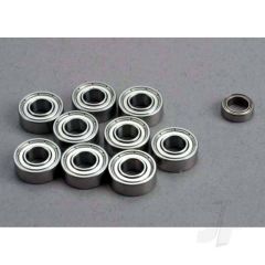 Ball bearing set: 5x11x4mm (9pcs) / 5x8x2.5mm (1pc)