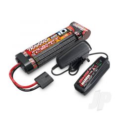Completer Pack with 1x 2A AC NiMH Charger & 1x NiMH 8.4V 3000mAh Flat iD Battery