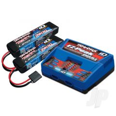 iD Completer Pack with 1x EZ-Peak Dual Charger & 2x LiPo 2S 7600mAh Battery
