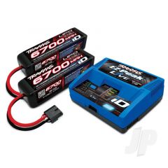 iD Completer Pack with 1x EZ-Peak Live Charger & 2x LiPo 4S 6700mAh Battery