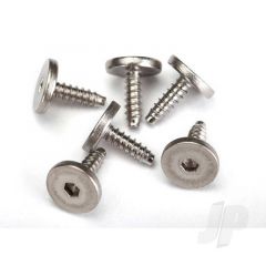 Screws 2.6x8mm flat-head machine self-tapping (hex drive) (6pcs)