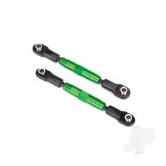 Camber links front (Tubes green-anodized 7075-T6 aluminium stronger than titanium) (83mm) (2pcs) / rod ends (4pcs) / aluminium wrench (1pc)