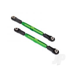 Camber links rear (Tubes green-anodized 7075-T6 aluminium stronger than titanium) (73mm) (2pcs) / rod ends (4pcs) / aluminium wrench (1pc)