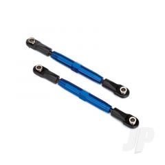 Camber links rear (Tubes blue-anodized 7075-T6 aluminium stronger than titanium) (73mm) (2pcs) / rod ends (4pcs) / aluminium wrench (1pc)