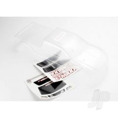 Body E-Maxx (Long wheelbase) (clear requires painting) / window lights decal sheet