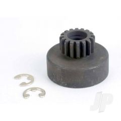 Clutch bell (16-tooth) / 5x8x0.5mm fiber washer (2pcs) / 5mm E-clip (requires #2728 - ball bearings 5x8x2.5mm (2pcs)