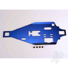 Lower chassis 2.5mm aluminium (blue)