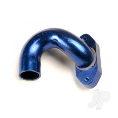 Exhaust header blue