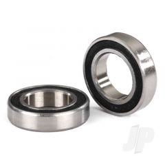 Ball bearings black rubber sealed (12x21x5mm) (2 pcs)