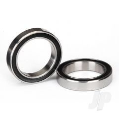 Ball bearings black rubber sealed (15x21x4mm) (2pcs)