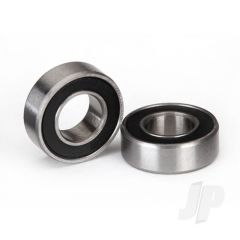 Ball bearings black rubber sealed (6x12x4mm) (2pcs)