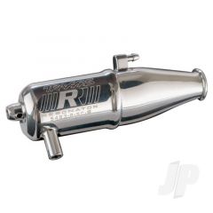 Tuned pipe Resonator R.O.A.R. legal (single-chamber enhances low to mid-rpm power) (for Jato N. Rustler N. 4-Tec with TRX Racing Engines)