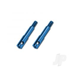 Wheel spindles front 7075-T6 aluminium blue-anodized (left & right)