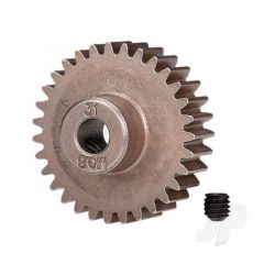 31-T Pinion Gear (0.8 metric pitch compatible with 32-pitch) Set (fits 5mm shaft)