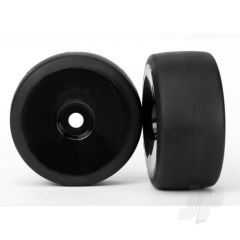 Tyres & Wheels assembled glued (black dished wheels slick Tyres (S1 compound) foam inserts) (front) (2pcs)