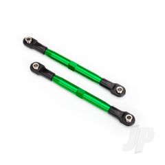 Toe links (Tubes green-anodized 7075-T6 aluminium stronger than titanium) (87mm) (2pcs) / rod ends (4pcs) / aluminium wrench (1pc)