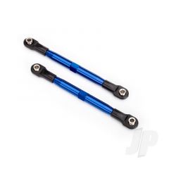 Toe links (Tubes blue-anodized 7075-T6 aluminium stronger than titanium) (87mm) (2pcs) / rod ends (4pcs) / aluminium wrench (1pc)