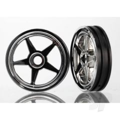 Wheels 5-spoke (chrome) (front) (2pcs)