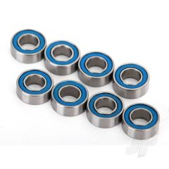 Ball bearings blue rubber sealed (4x8x3mm) (8pcs)