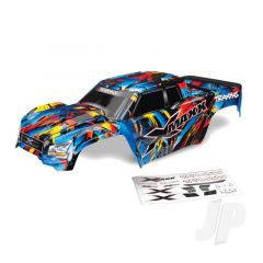 Body X-Maxx Rock n Roll (painted decals applied) (assembled with tailgate protector)