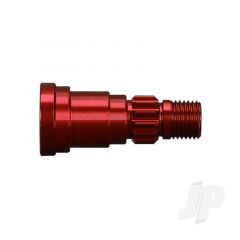 Stub axle aluminium (red-anodized) (1pc) (use only with #7750X driveshaft)