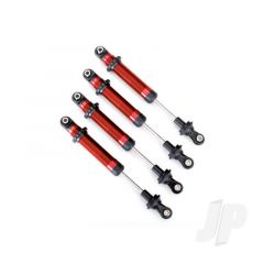 Shocks GTS aluminium (red-anodized) (assembled with out springs) (4pcs) (for use with #8140R TRX-4 Long Arm Lift Kit)