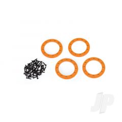 Beadlock rings orange (1.9in) (Aluminium) (4pcs) / 2x10 CS (48)