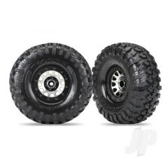Tyres & Wheels assembled (Method 105 black chrome beadlock wheels Canyon Trail 2.2in Tyres foam inserts) (1 left 1 right)