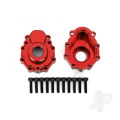 Portal housings outer 6061-T6 aluminium (red-anodized) (2pcs) / 2.5x10 CS (12pcs)