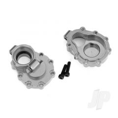 Portal housings inner (rear) 6061-T6 aluminium (charcoal grey-anodized) (2pcs) / 2.5x10 CS (2pcs)