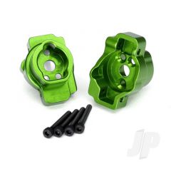 Portal drive axle mount rear 6061-T6 aluminium (green-anodized) (left and right) / 2.5x16 CS (4pcs)