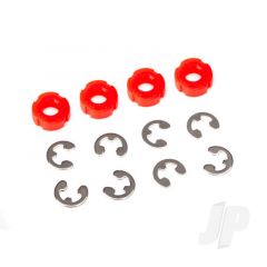 Piston damper (red) (4pcs) / e-clips (8pcs)