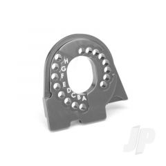 Motor mount plate 6061-T6 aluminium (charcoal grey-anodized)