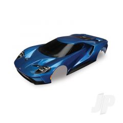 Body Ford GT blue (painted decals applied) (tail lights exhaust tips & mounting hardware (part #8314) sold separately)